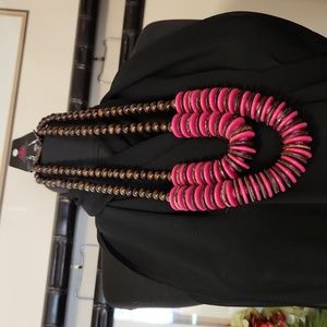 Paparazzi Dominican Disco Pink Necklace Set